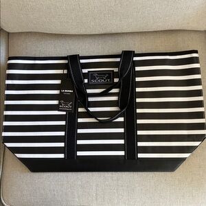 Scout La Bumba Fleetwood Black Stripe Tote NWT